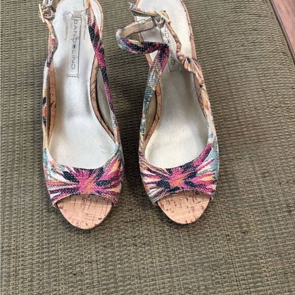 Bandolino Women's Colorful Wedge Sandals - Picture 1 of 6